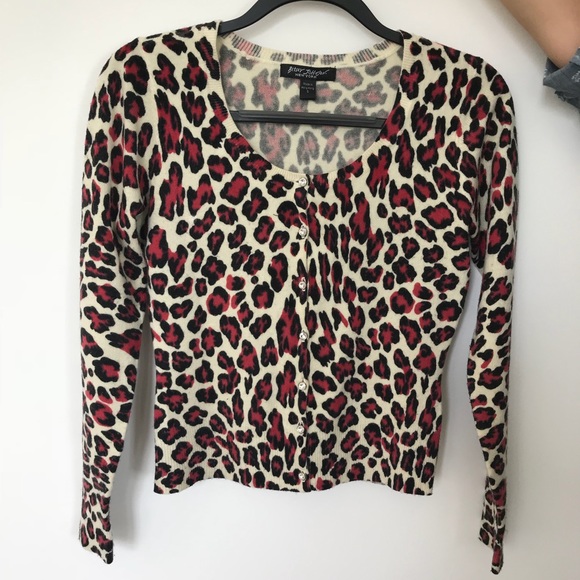 Betsey Johnson Sweaters - Betsy Johnson zebra hot pink & cream wool sweater